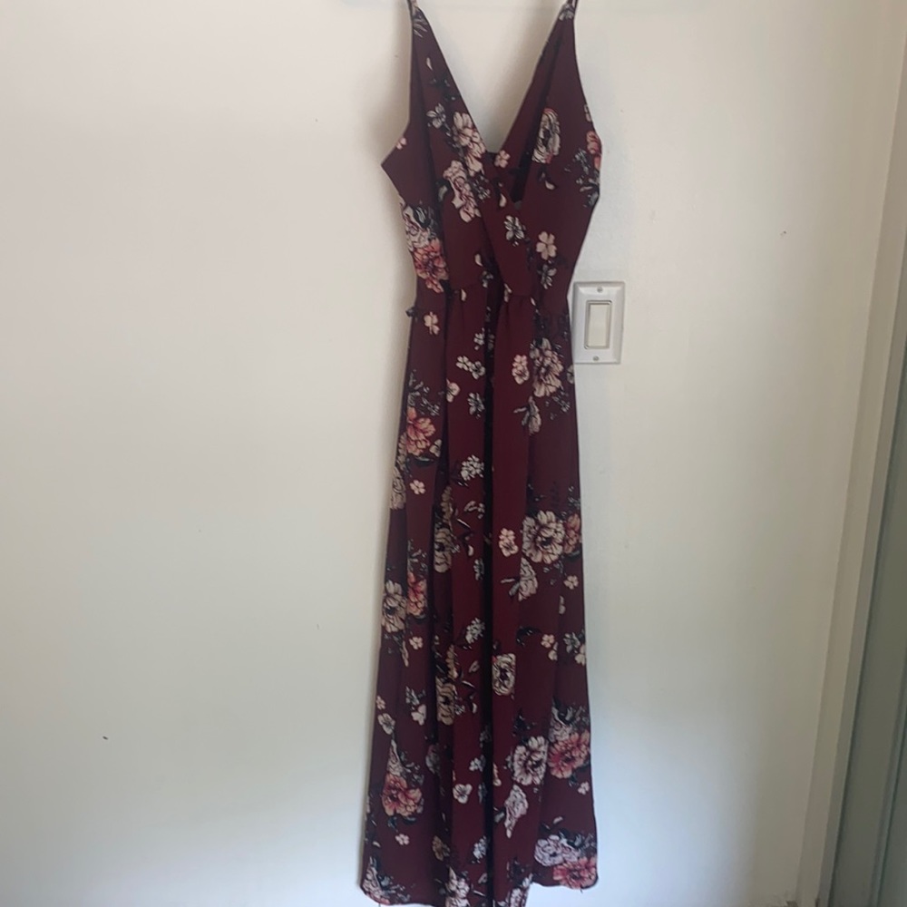 maxi dress cut open/romper.